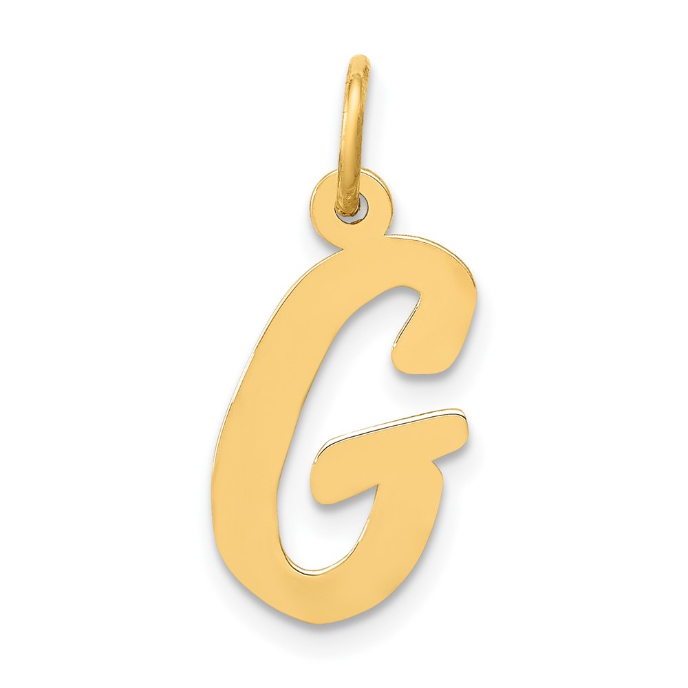 YC660G.jpg 14k Medium Script Letter G Initial Charm - Image 1