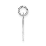 14k White Gold Medium Script Letter W Initial Charm - Image 2