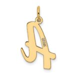 14k Large Script Letter A Initial Charm - Image 3