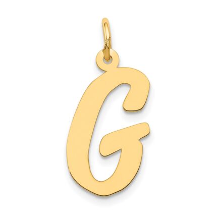 14k Large Script Letter G Initial Charm