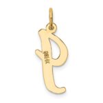 14k Large Script Letter I Initial Charm - Image 3