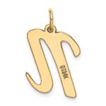 14k Large Script Letter N Initial Charm - Image 3