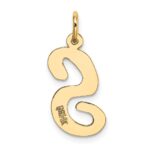 14k Large Script Letter S Initial Charm - Image 3