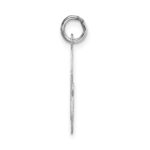 14k White Gold Large Script Letter G Initial Charm - Image 2