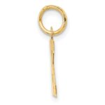 14k Small Block Letter K Initial Charm - Image 2