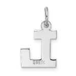14KW Small Block Letter L Initial Charm - Image 4