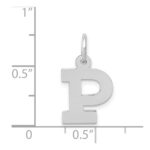 14KW Small Block Letter P Initial Charm - Image 3