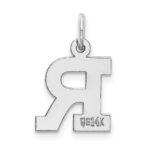 14KW Small Block Letter R Initial Charm - Image 4