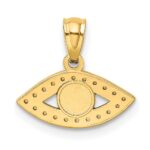 14K Enameled Eye Pendant - Image 3