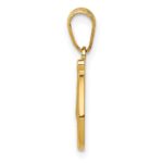 14KY Script Letter D Initial Pendant - Image 2