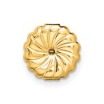 14k 5 carat Lab Grown Diamond VS+ F+ Round Complete Three Prong Stud Earrings - Image 6